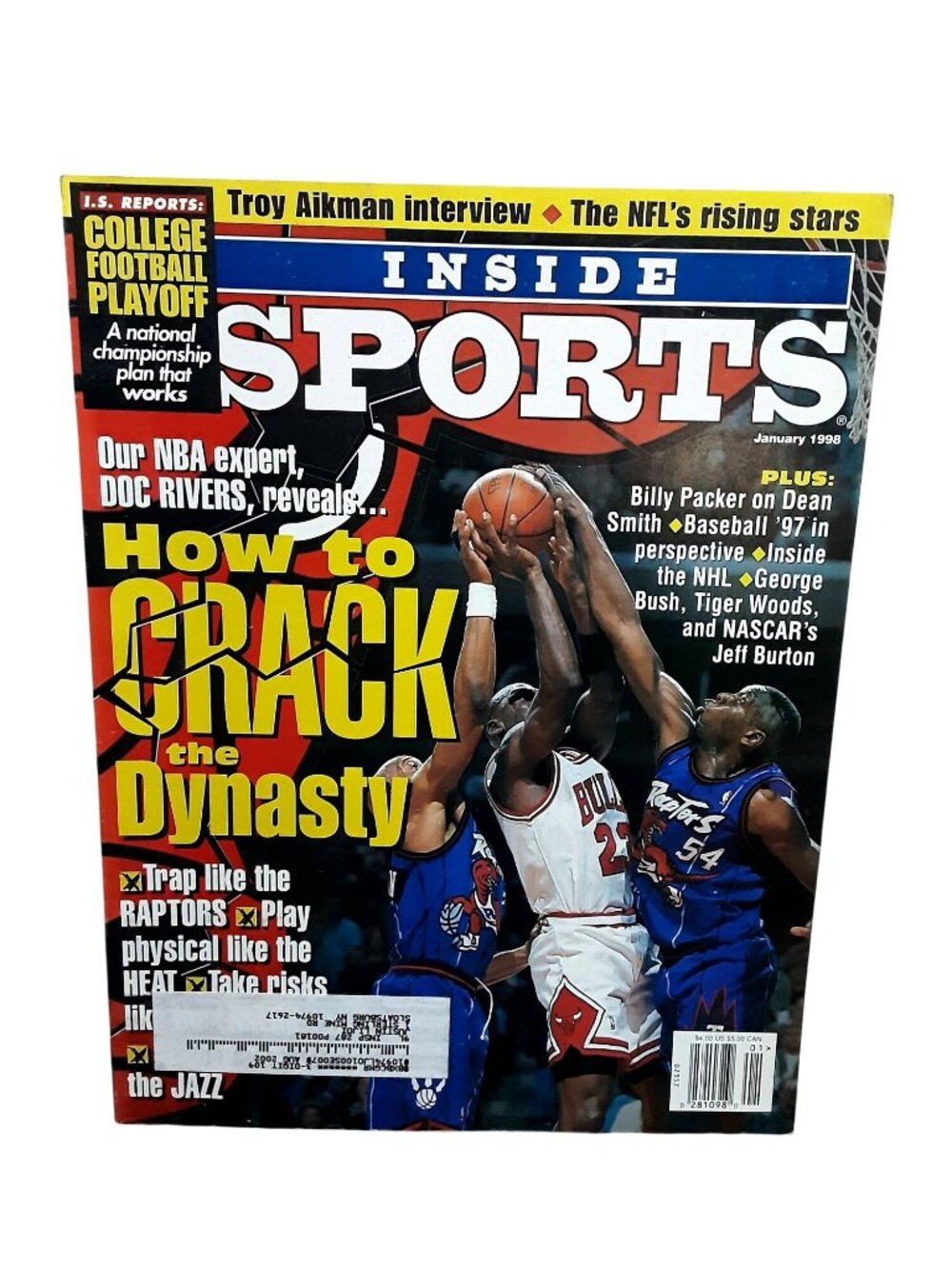 January 1998 Inside Sports Magazine Michael Jordan Chicago Bulls NBA